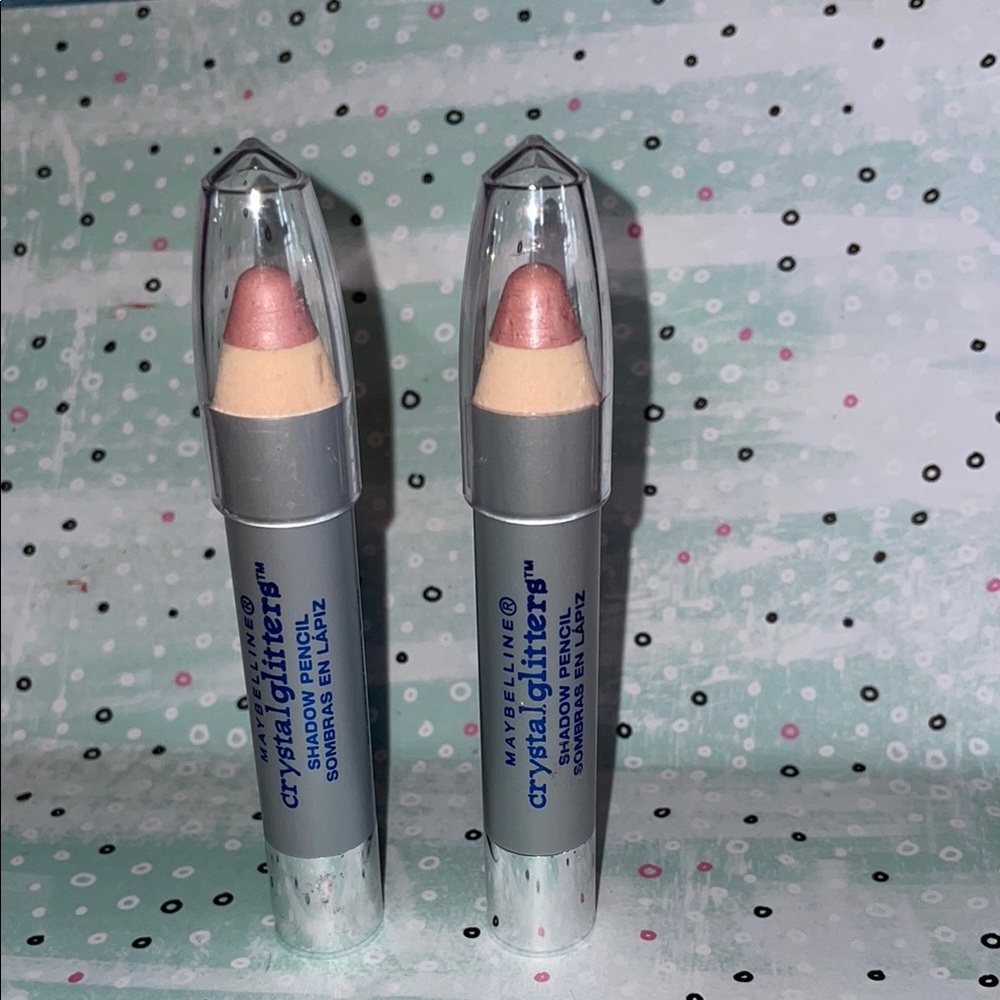 Maybelline New Crystal Glitters Shadow Pencil RHINESTONE PINK x2